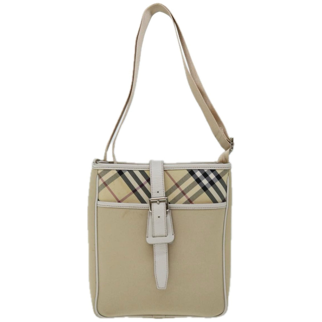 Top Quality Burberry Nova Check Shoulder Bag Canvas Beige Auth 67083