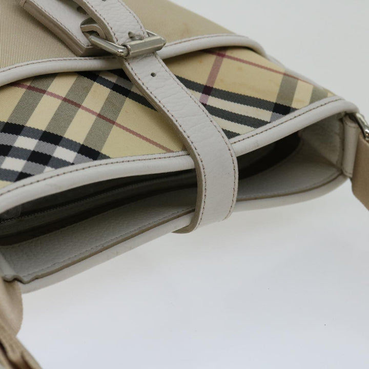 Top Quality Burberry Nova Check Shoulder Bag Canvas Beige Auth 67083
