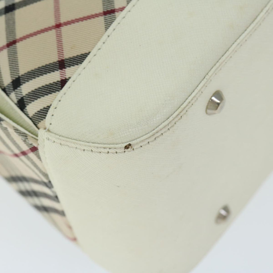 BURBERRYSs Nova Check Shoulder Bag Canvas Beige Auth 67086