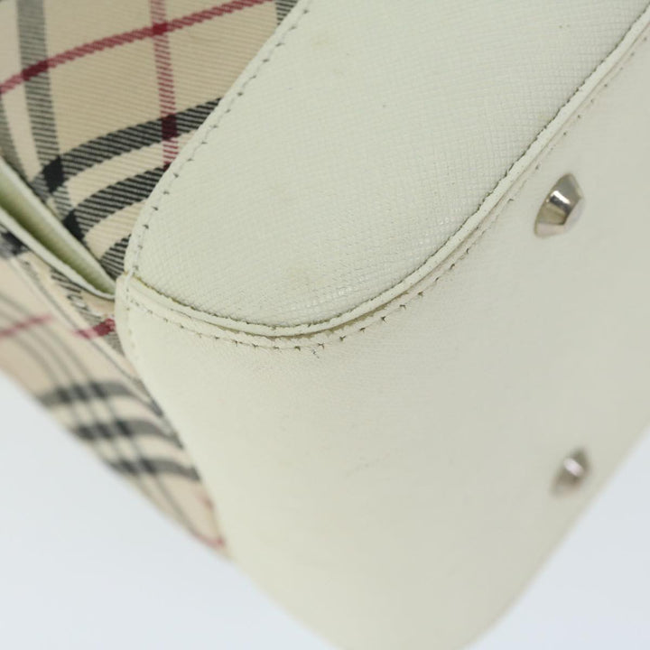 BURBERRYSs Nova Check Shoulder Bag Canvas Beige Auth 67086