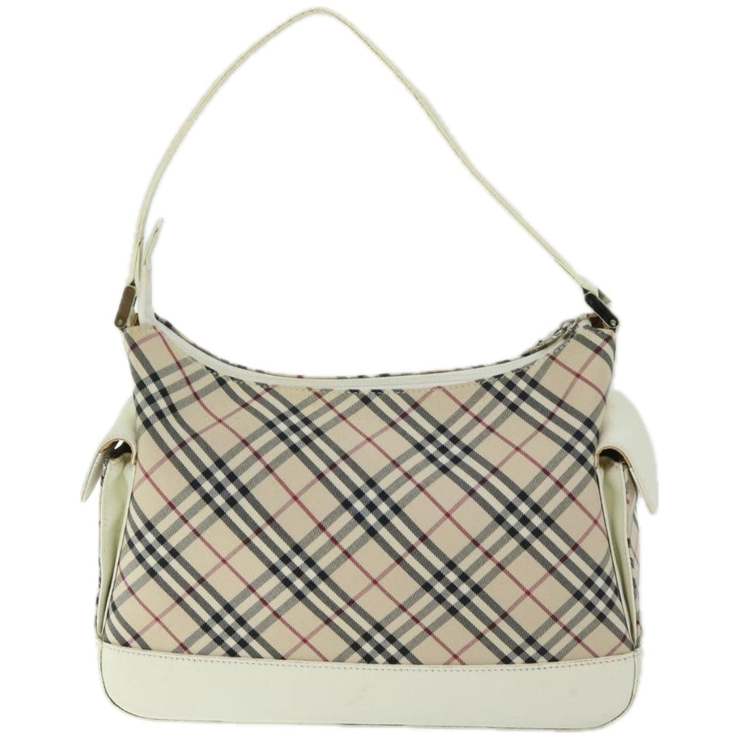 BURBERRYSs Nova Check Shoulder Bag Canvas Beige Auth 67086