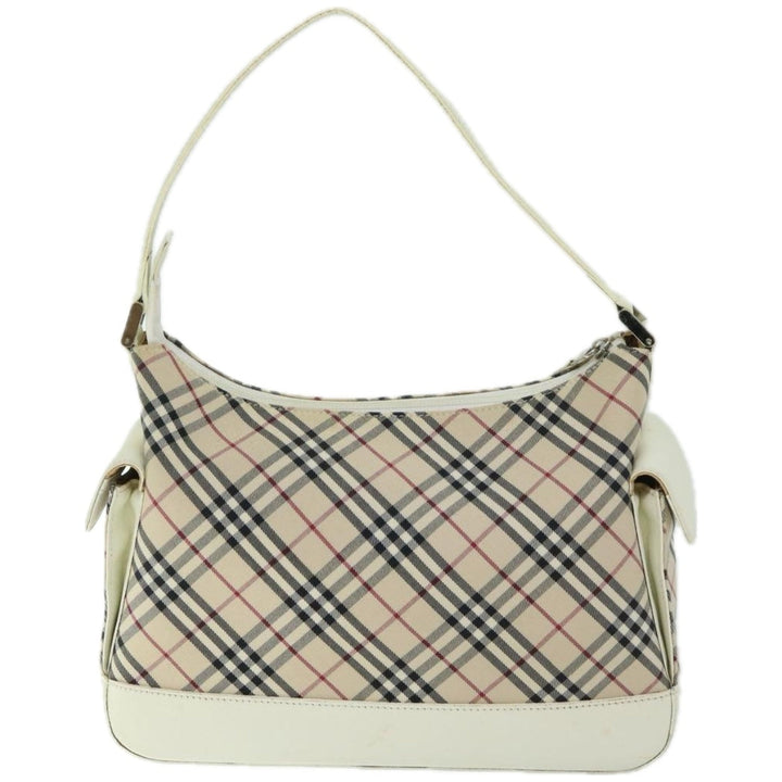 BURBERRYSs Nova Check Shoulder Bag Canvas Beige Auth 67086