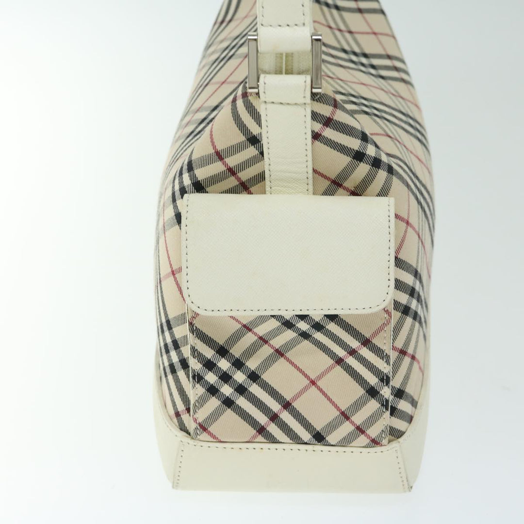 BURBERRYSs Nova Check Shoulder Bag Canvas Beige Auth 67086