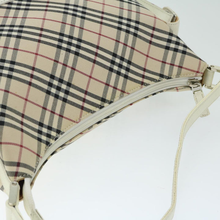 BURBERRYSs Nova Check Shoulder Bag Canvas Beige Auth 67086