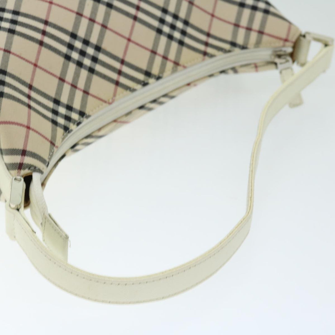 BURBERRYSs Nova Check Shoulder Bag Canvas Beige Auth 67086