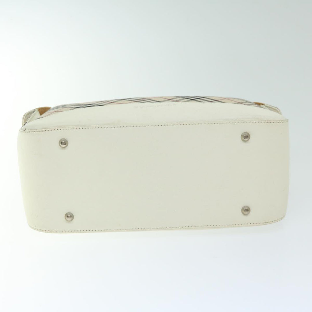 BURBERRYSs Nova Check Shoulder Bag Canvas Beige Auth 67086