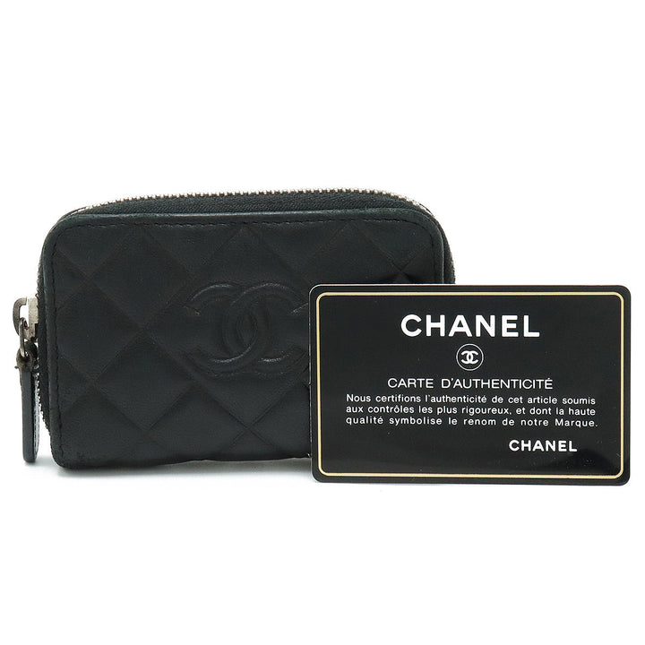 Top Quality Chanel Black Lambskin Wallet Purse