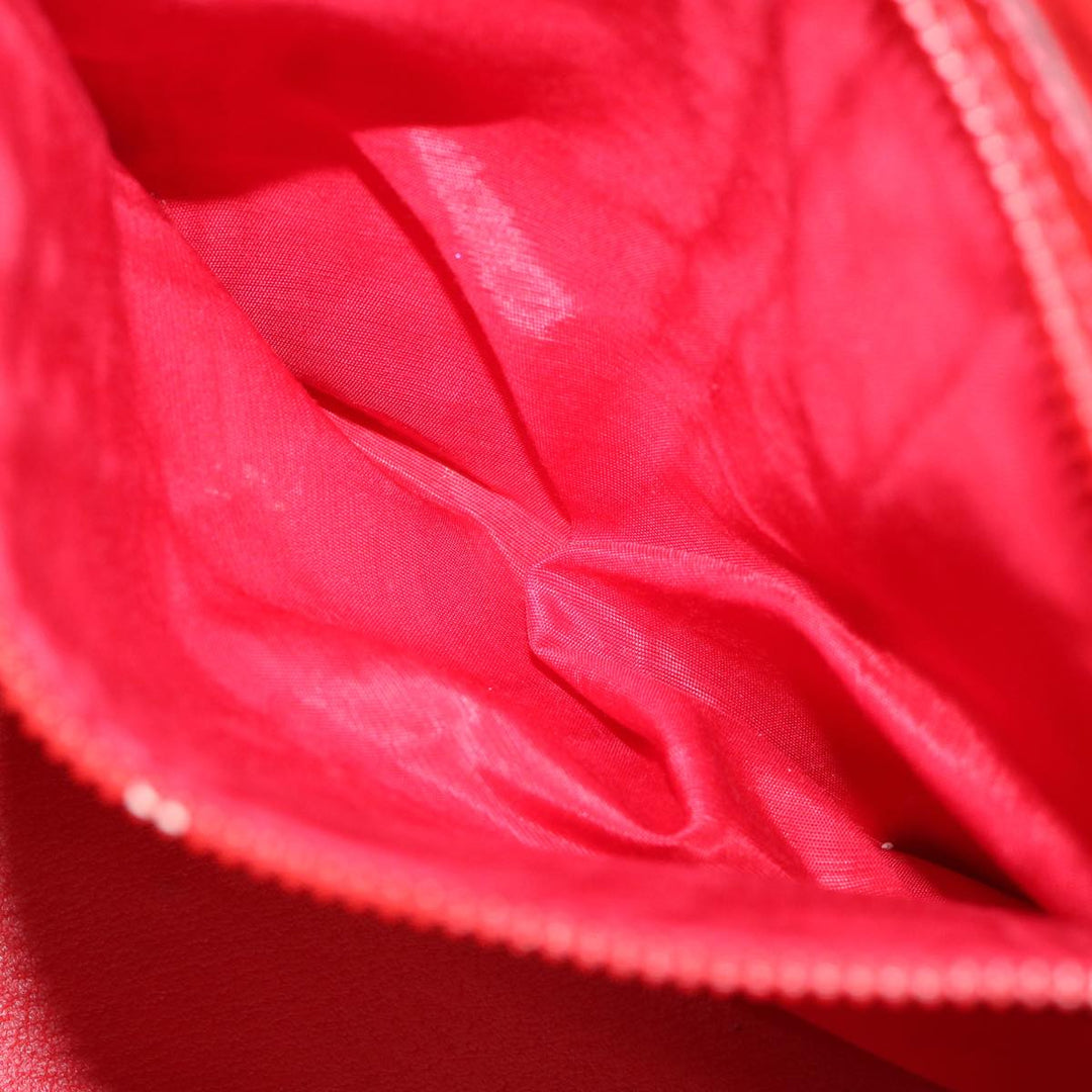 Celine Hand Bag Leather 2way Red Auth 67191
