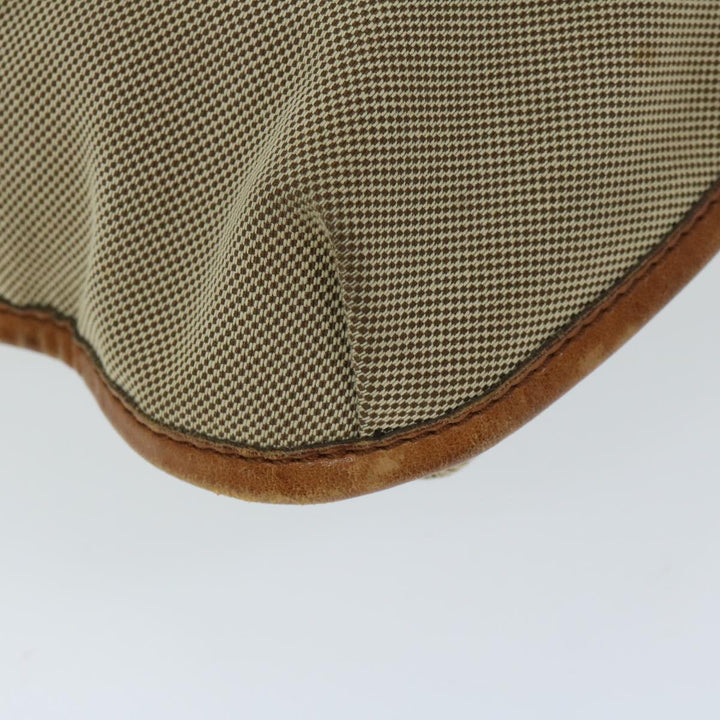 Chloe Harley Shoulder Bag Canvas Leather Beige Brown 67268