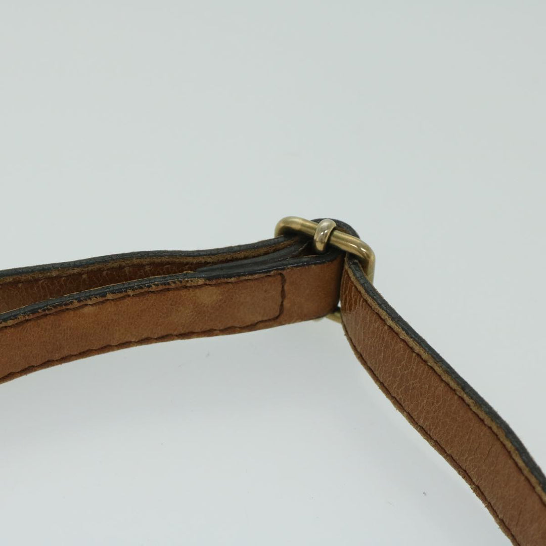 Chloe Harley Shoulder Bag Canvas Leather Beige Brown 67268