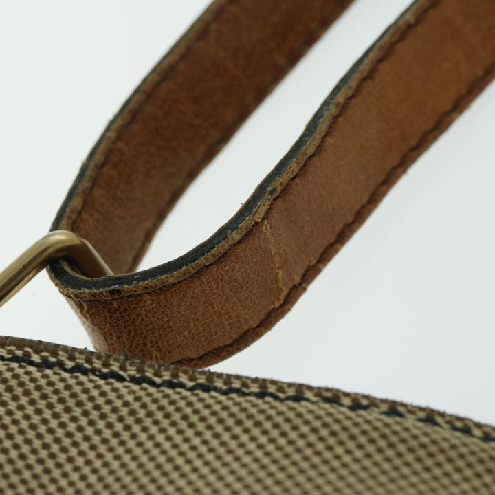 Chloe Harley Shoulder Bag Canvas Leather Beige Brown 67268