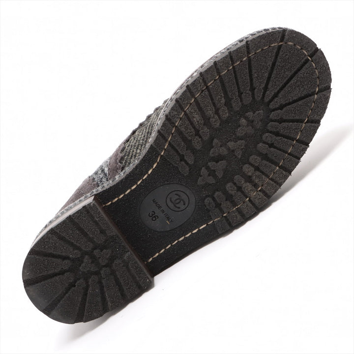 Top Quality Chanel Coco Fabric Shoes 36  Gr G29091 TWIDE