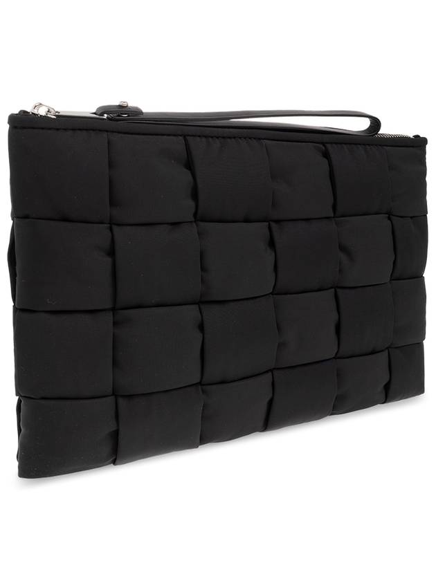 Bottega veneta Cassette Small Flat Clutch Bag Black