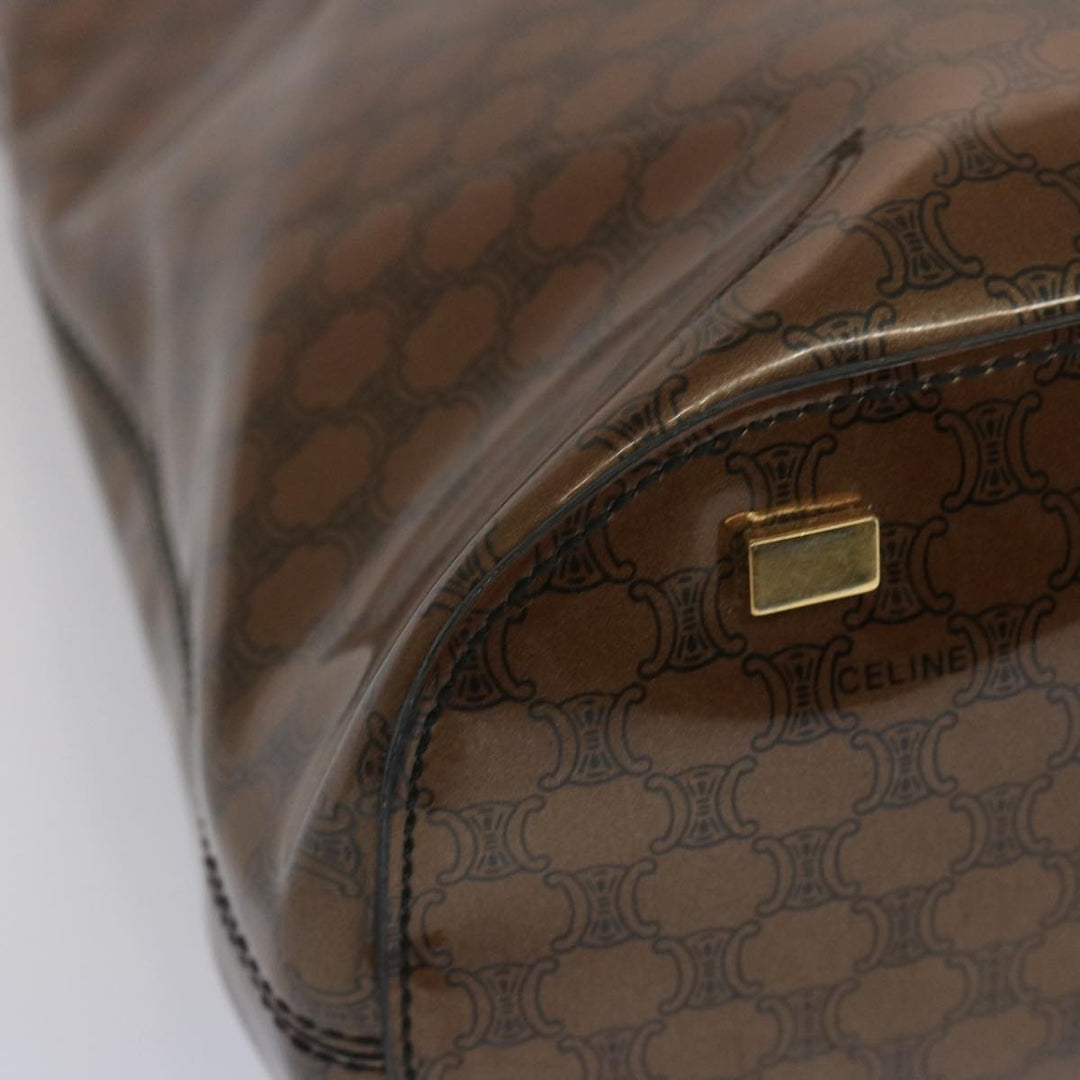 Celine Macadam Canvas Tote Bag Brown Auth 67344