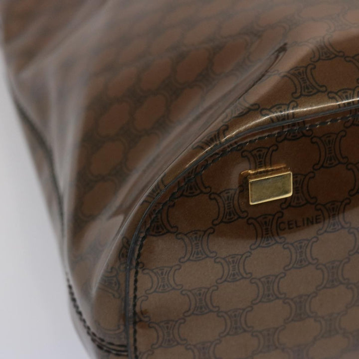 Celine Macadam Canvas Tote Bag Brown Auth 67344