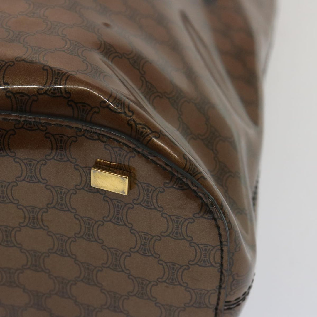 Celine Macadam Canvas Tote Bag Brown Auth 67344