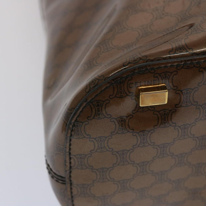 Celine Macadam Canvas Tote Bag Brown Auth 67344