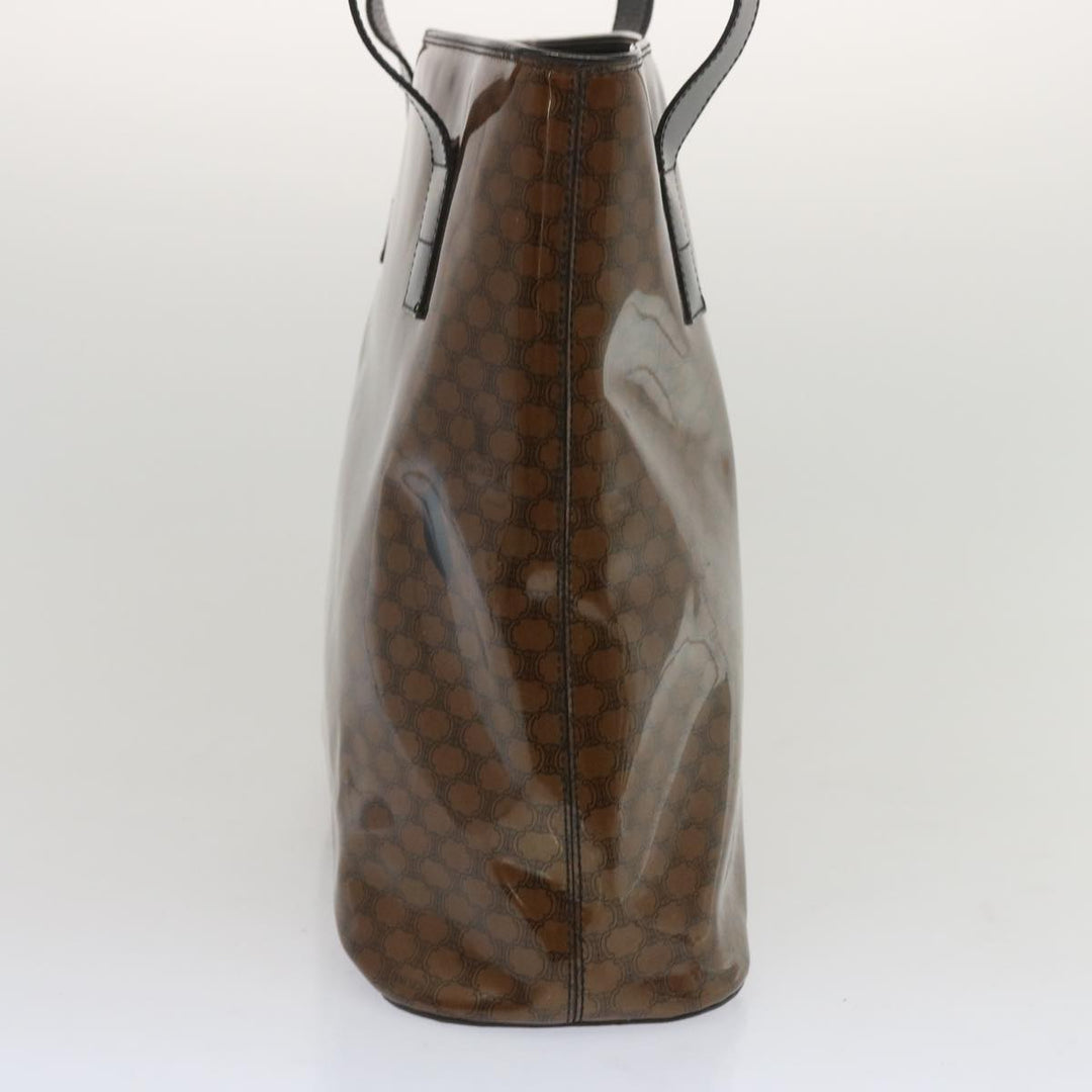 Celine Macadam Canvas Tote Bag Brown Auth 67344