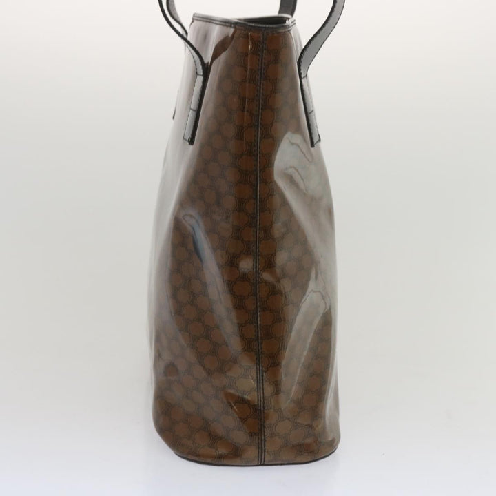Celine Macadam Canvas Tote Bag Brown Auth 67344