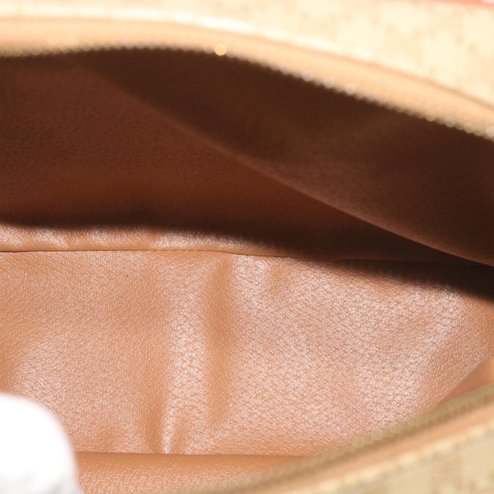Celine Macadam Canvas Hand Bag Beige Auth 67396