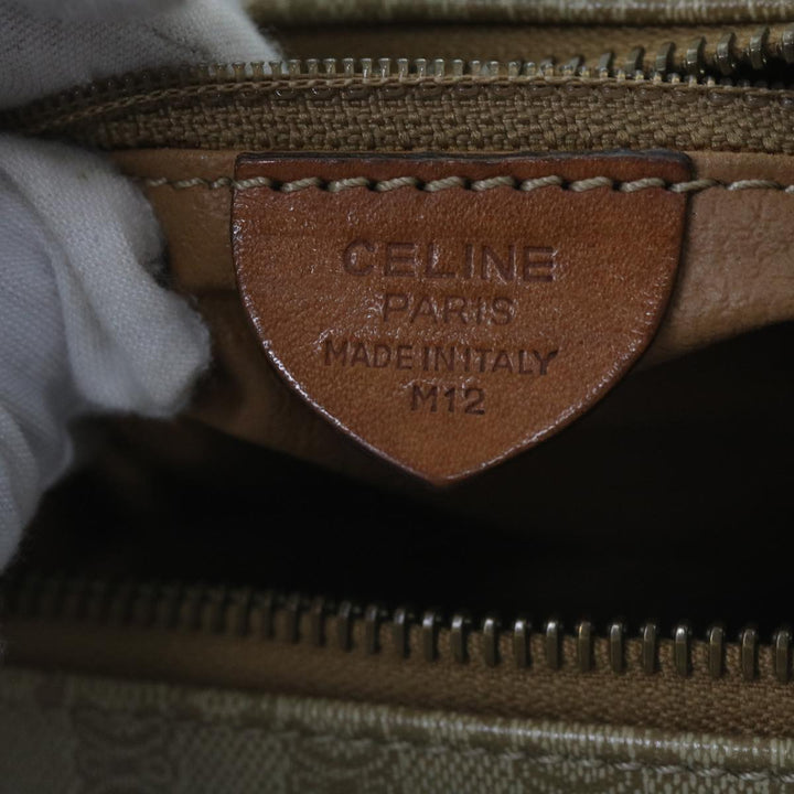 Celine Macadam Canvas Hand Bag Beige Auth 67396