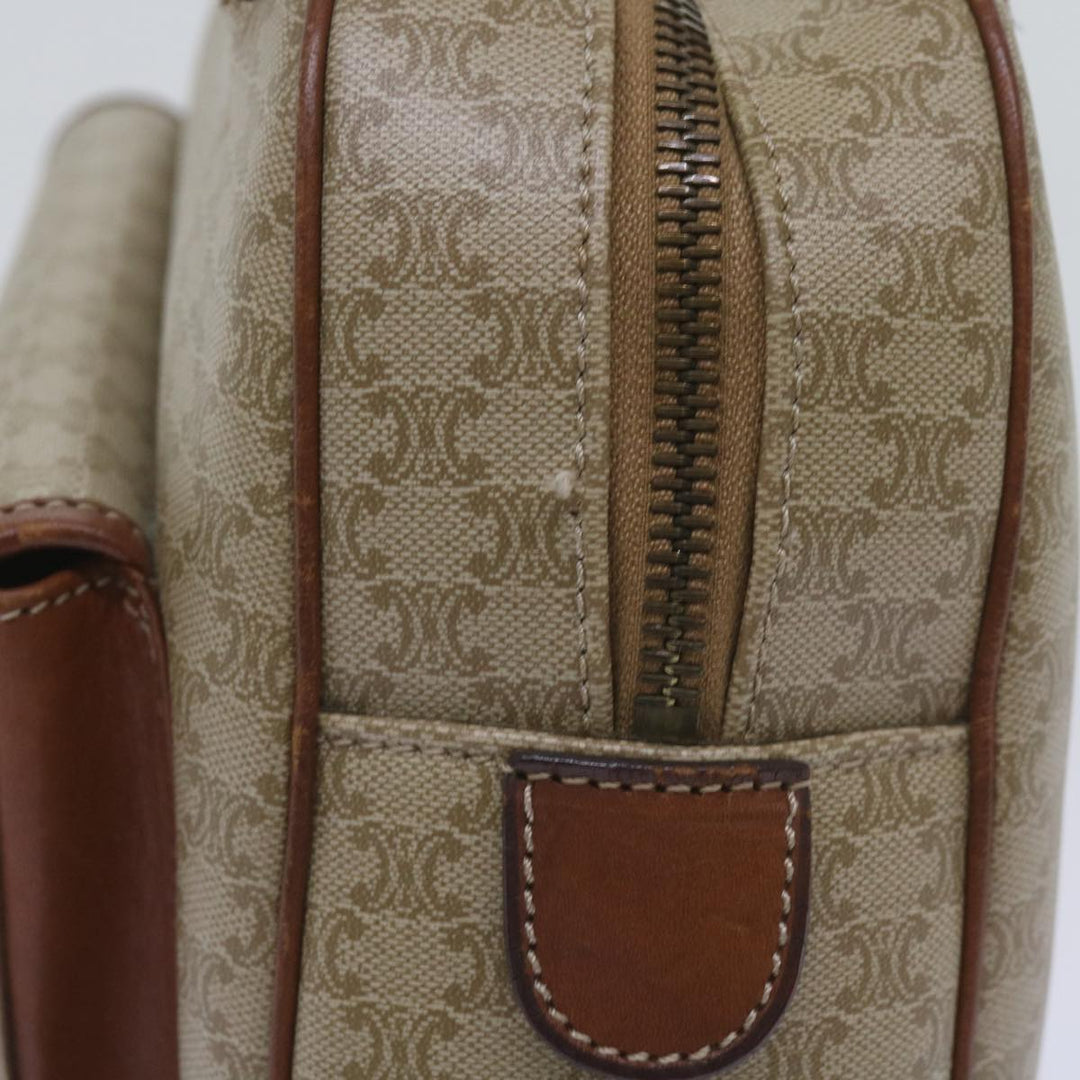 Celine Macadam Canvas Hand Bag Beige Auth 67396