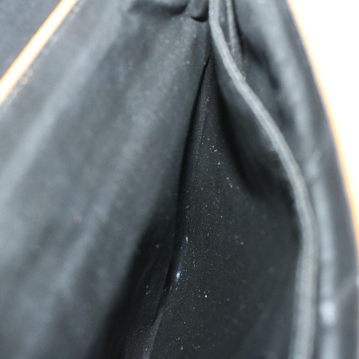 Celine Clutch Bag Leather Black  67581