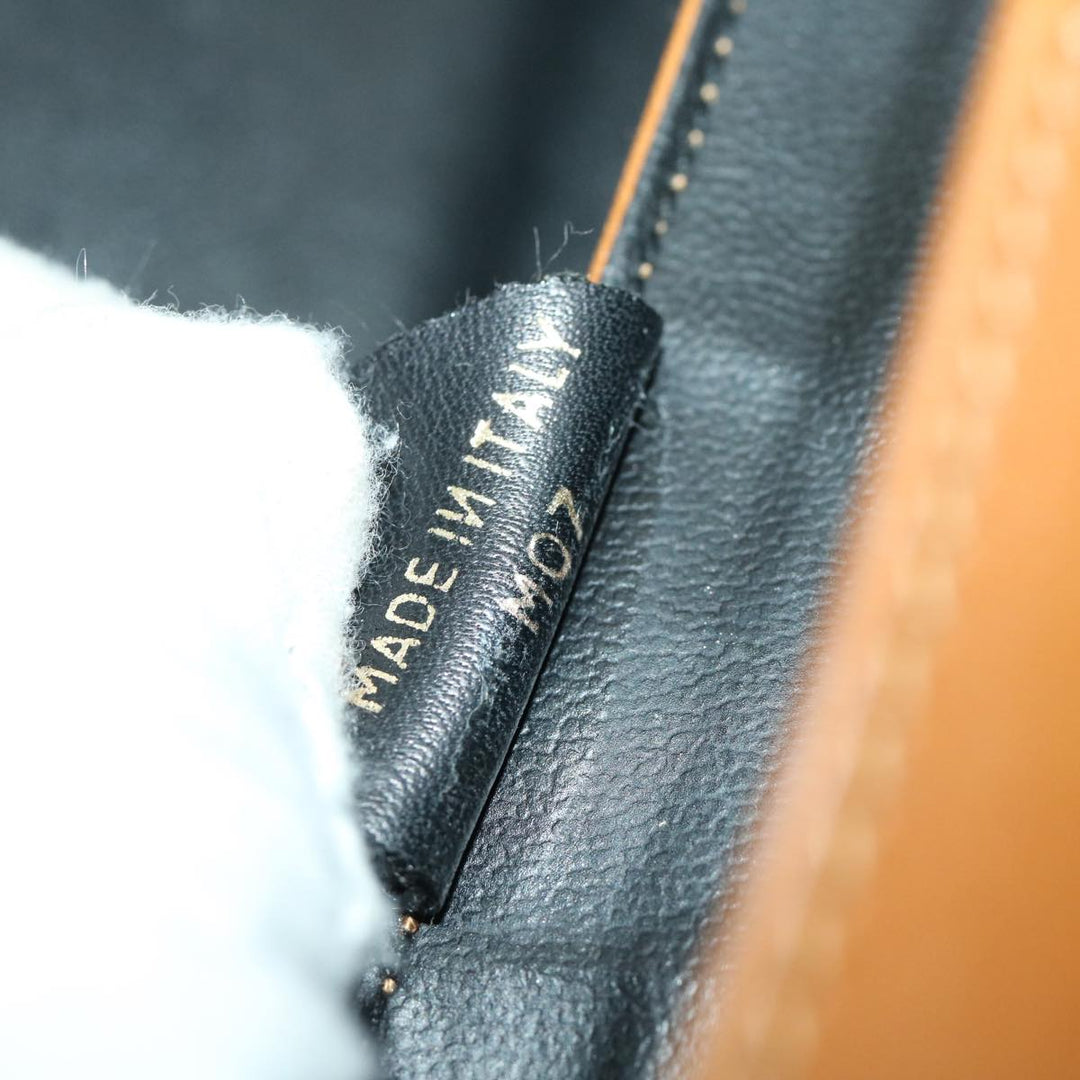 Celine Clutch Bag Leather Black  67581