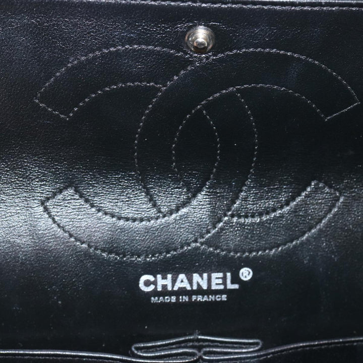 Chanel 2.55 Matelasse Chain Bag Aged Calfskin Black A37586 CC Auth 67618A