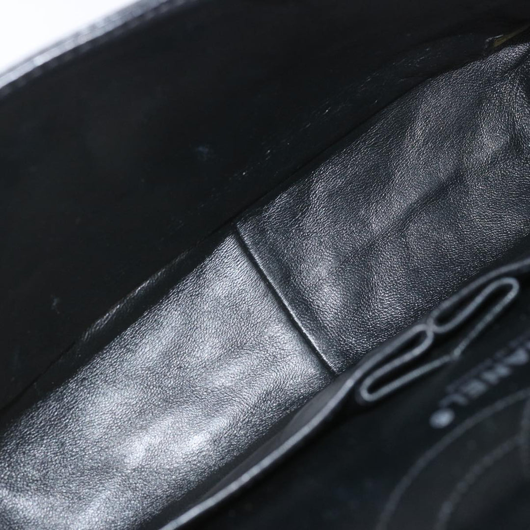Chanel 2.55 Matelasse Chain Bag Aged Calfskin Black A37586 CC Auth 67618A