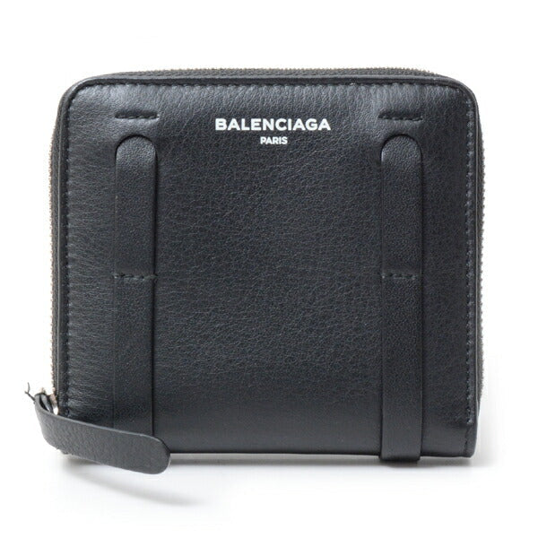 Top Quality Balenciaga Leather Coin Case Black 489801