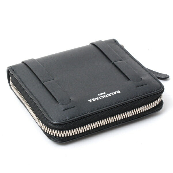 Top Quality Balenciaga Leather Coin Case Black 489801