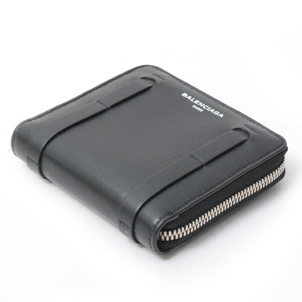 Top Quality Balenciaga Leather Coin Case Black 489801