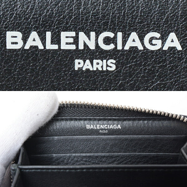 Top Quality Balenciaga Leather Coin Case Black 489801