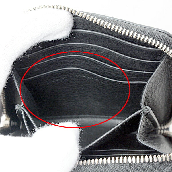 Top Quality Balenciaga Leather Coin Case Black 489801