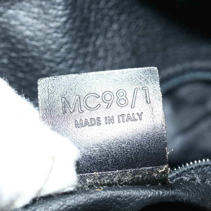 Celine Macadam Canvas Boston Bag PVC Black  67629