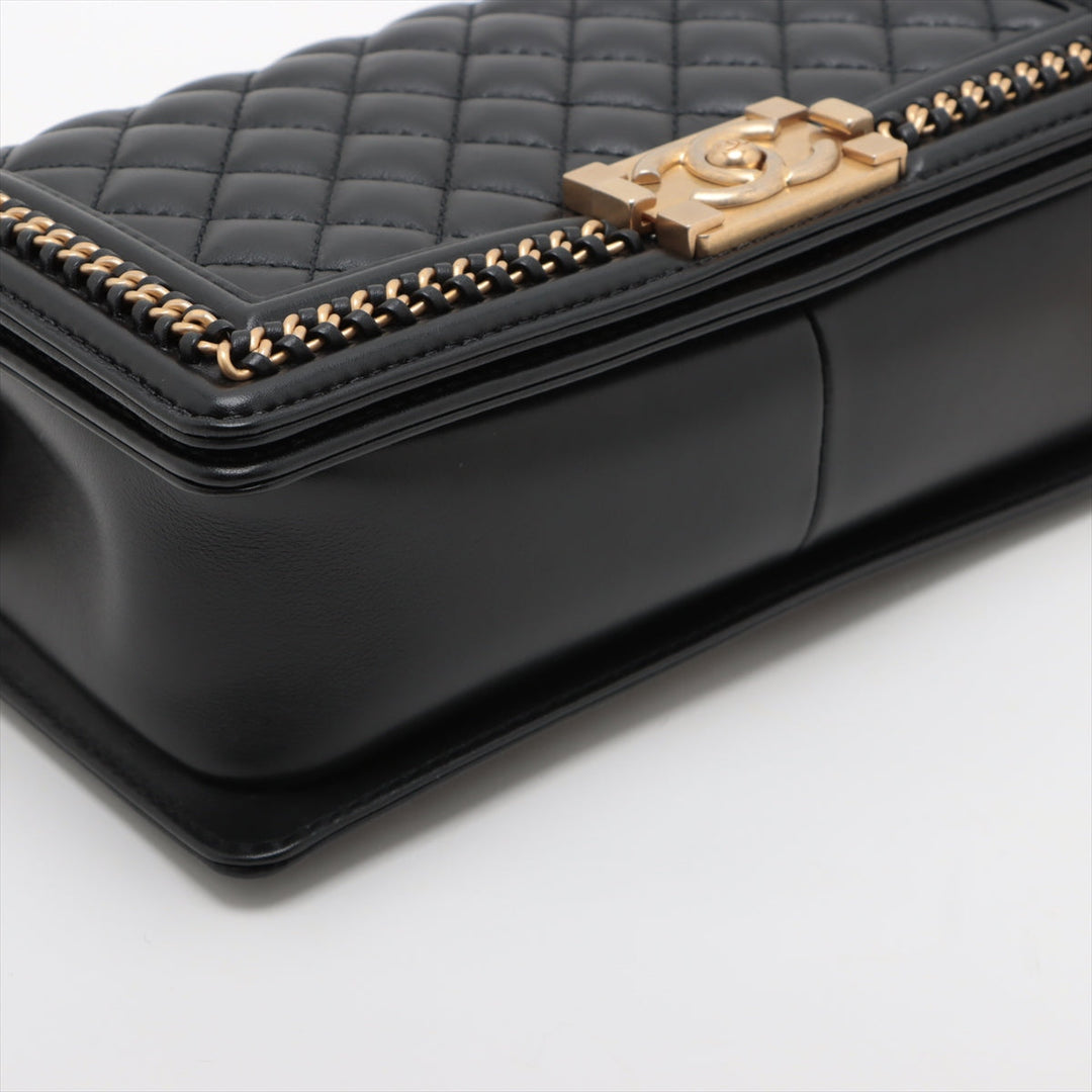 Top Quality Chanel Boy Top Quality Chanel  Chain Shoulder Bag Black G