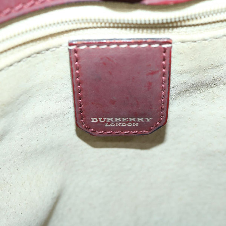 Burberry Nova Check Tote Bag PVC Beige Auth 67654