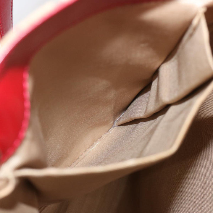 BurberrySs Nova Check Tote Bag Canvas Beige Red Auth 67775