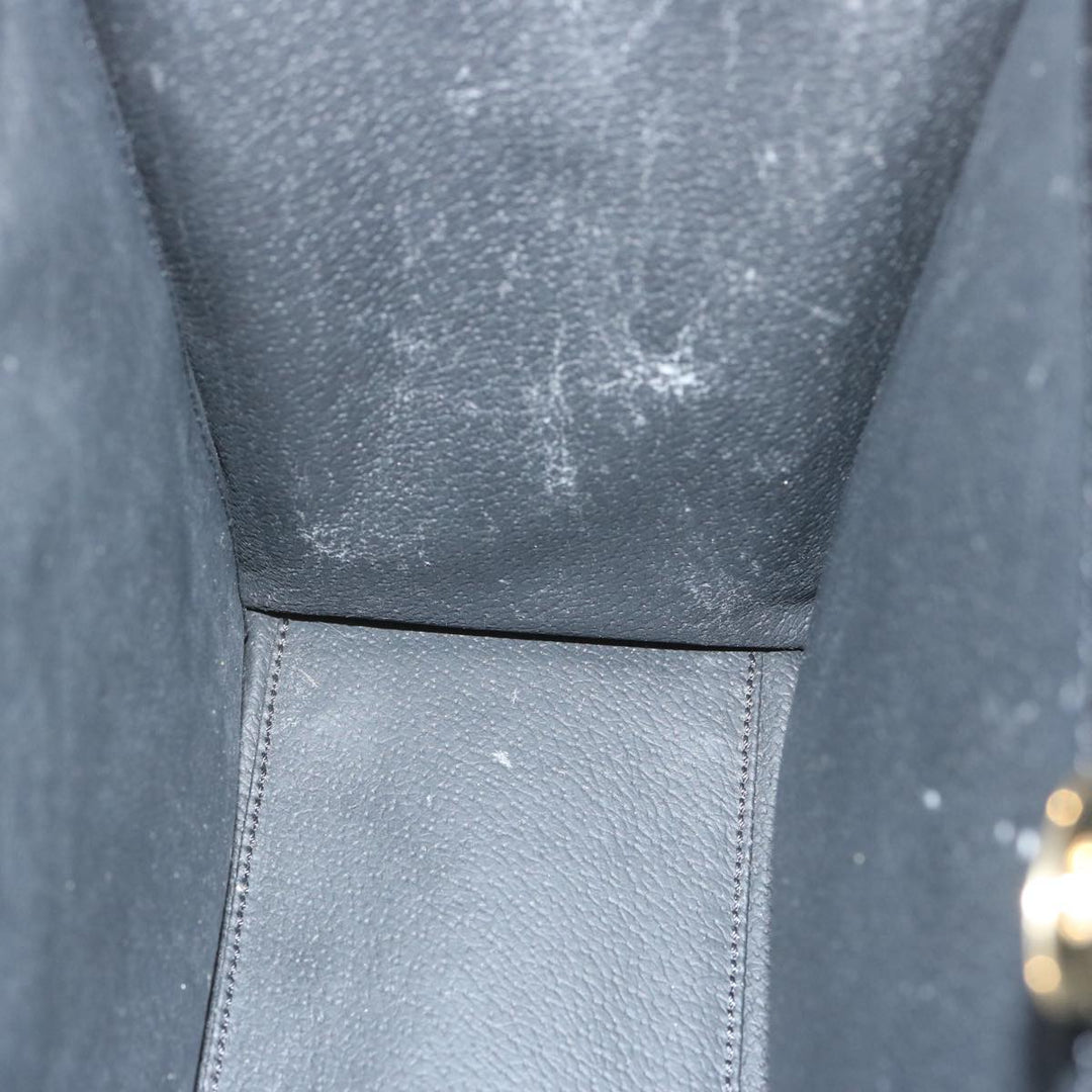 Celine Macadam Canvas Hand Bag PVC 2way Black Auth 67776A