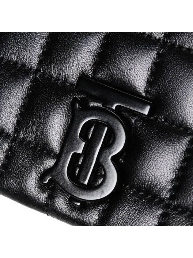 Burberry Lola Quilting Leather Small Shoulder Bag Black