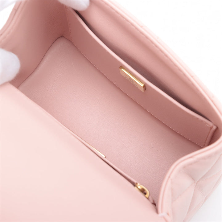 Top Quality Chanel Matrasse  Chain Shoulder Bag Pink Gold Gold  IC Chip