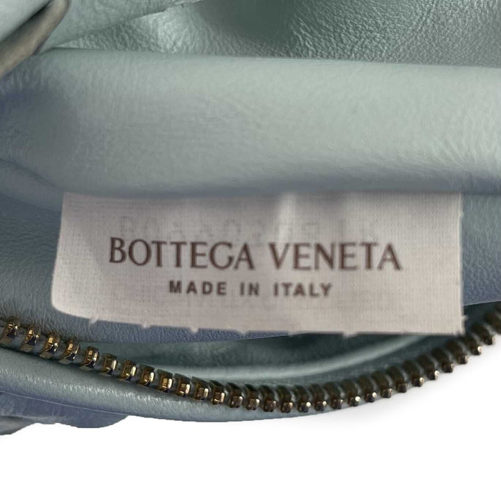Bottega veneta - Mini Jodie Knotted Leather Washed Teal Blue Teen - Brand New
