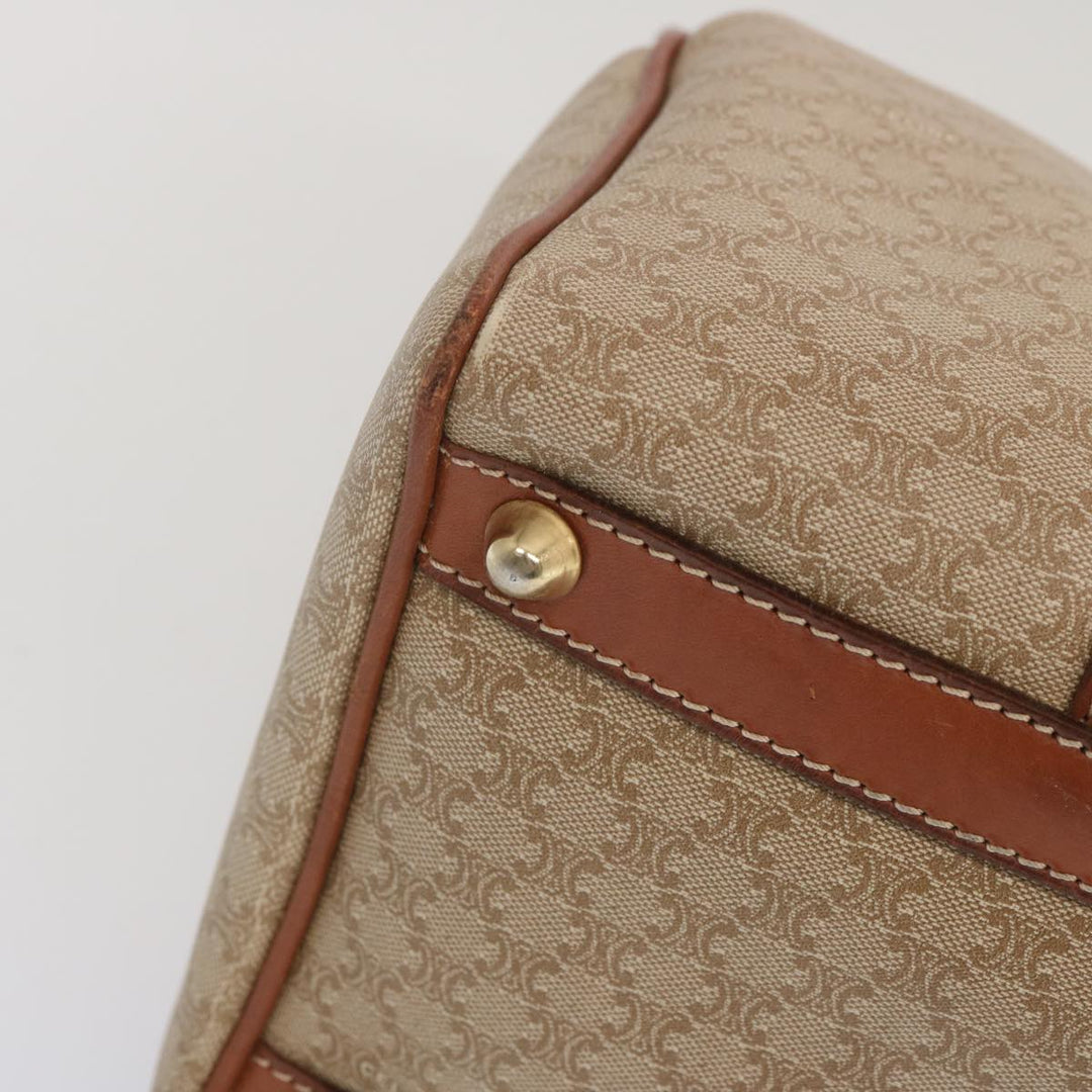 Celine Macadam Canvas Boston Bag Beige  68007