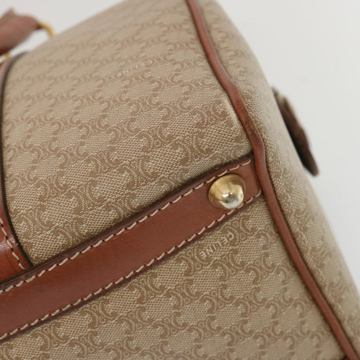 Celine Macadam Canvas Boston Bag Beige  68007