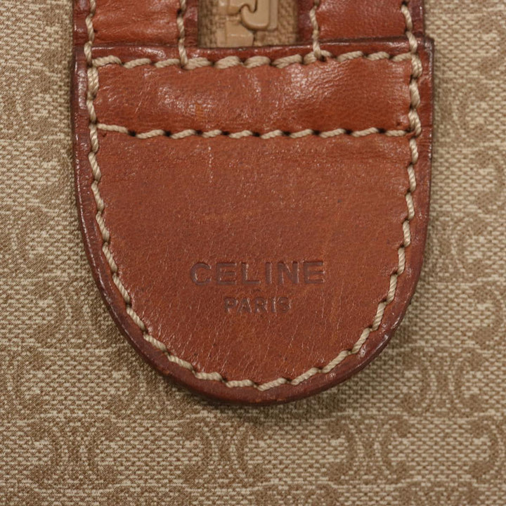 Celine Macadam Canvas Boston Bag Beige  68007