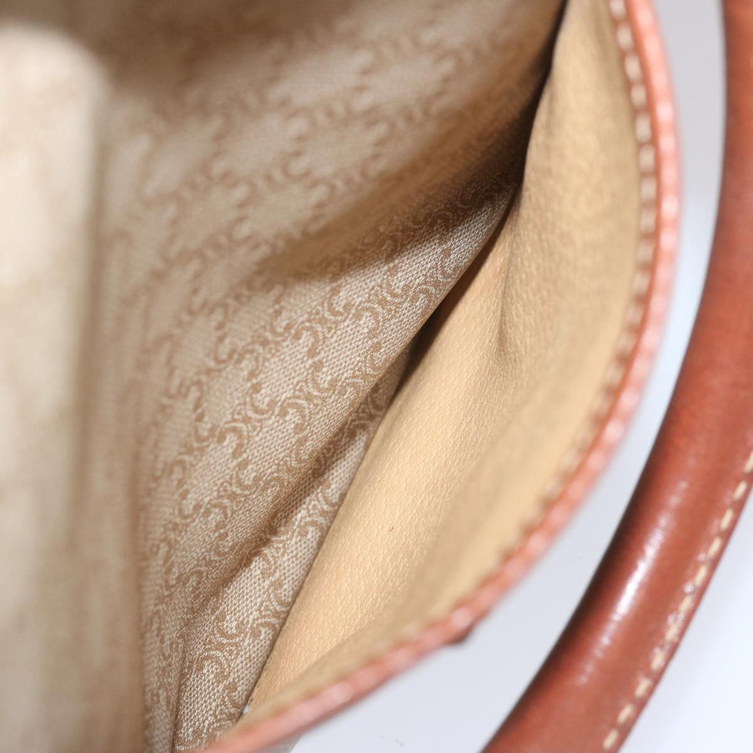 Celine Macadam Canvas Boston Bag Beige  68007