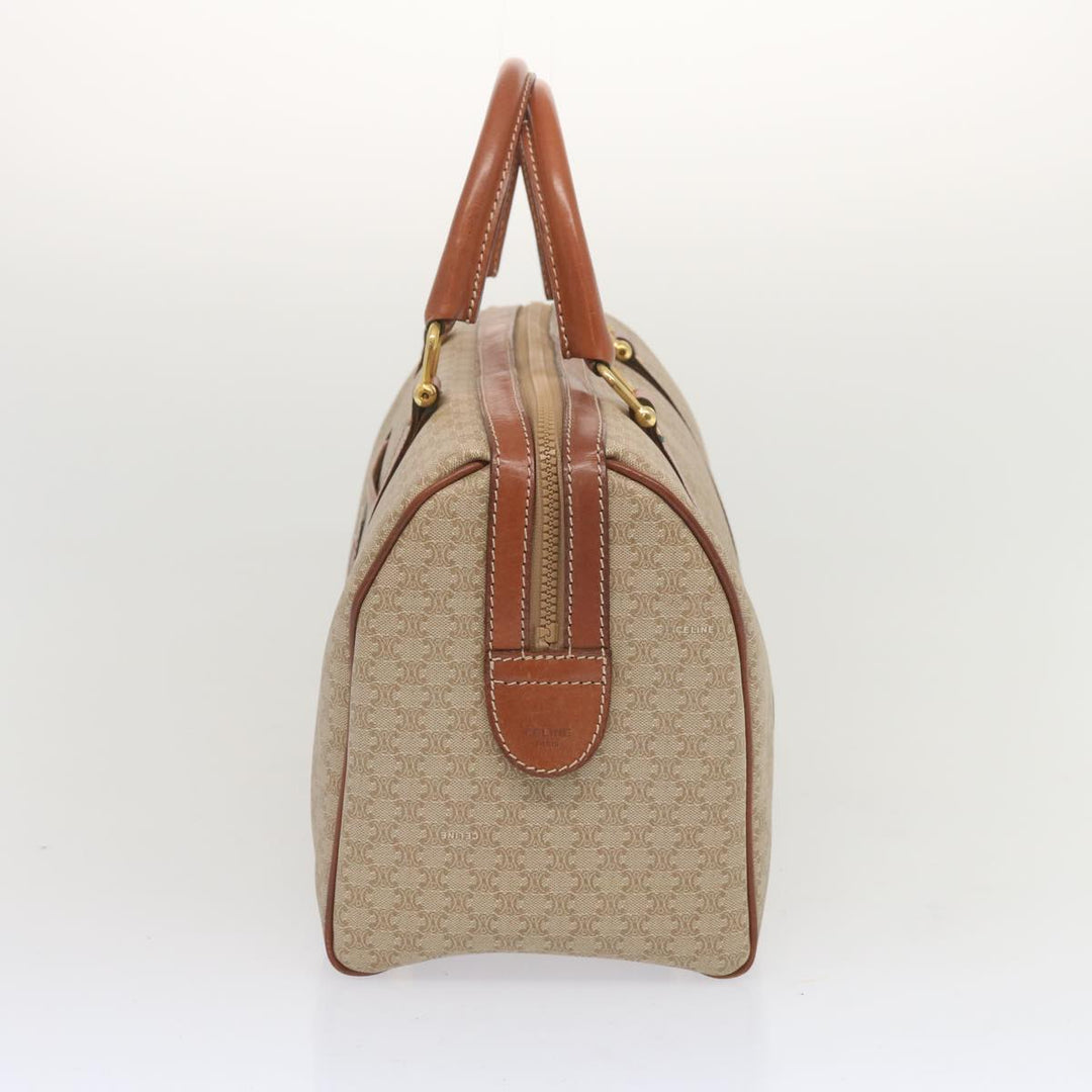 Celine Macadam Canvas Boston Bag Beige  68007