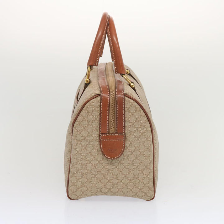 Celine Macadam Canvas Boston Bag Beige  68007