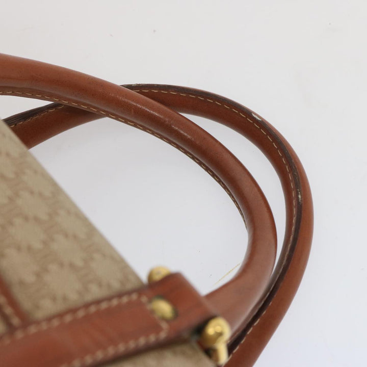 Celine Macadam Canvas Boston Bag Beige  68007